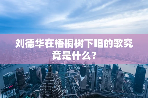 刘德华在梧桐树下唱的歌究竟是什么？