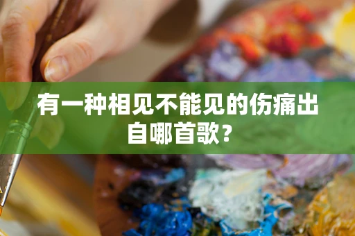 有一种相见不能见的伤痛出自哪首歌？