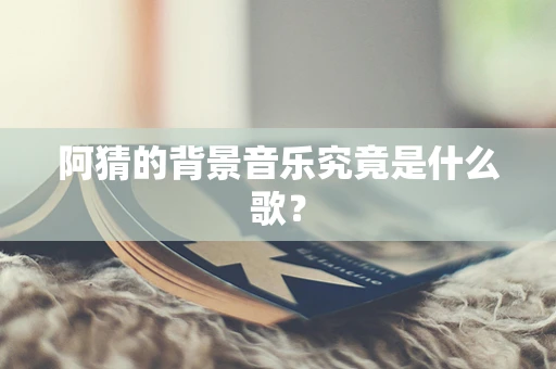 阿猜的背景音乐究竟是什么歌？