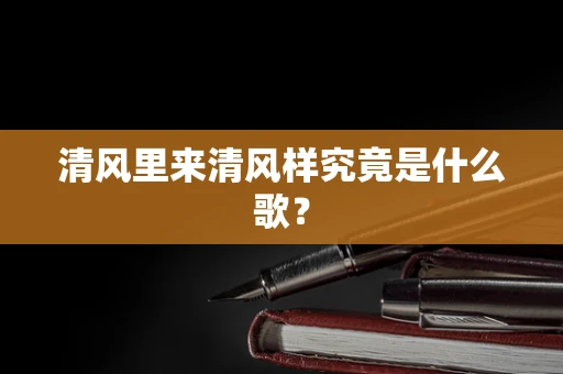清风里来清风样究竟是什么歌？