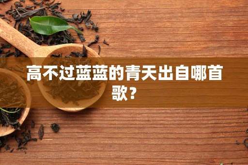 高不过蓝蓝的青天出自哪首歌？