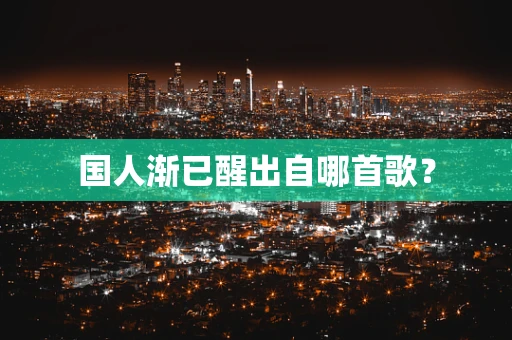 国人渐已醒出自哪首歌？