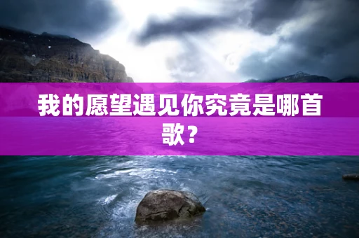 我的愿望遇见你究竟是哪首歌？