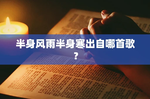 半身风雨半身寒出自哪首歌？