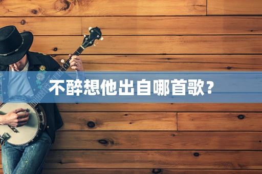 不醉想他出自哪首歌？