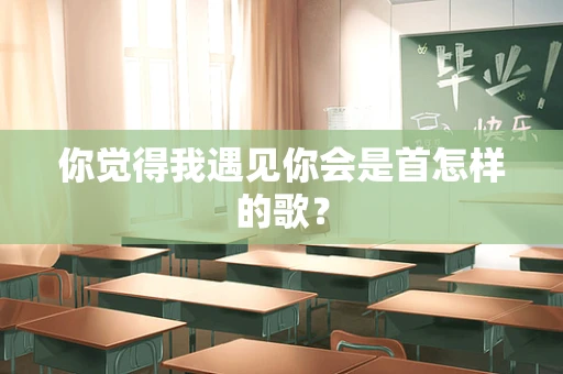 你觉得我遇见你会是首怎样的歌？