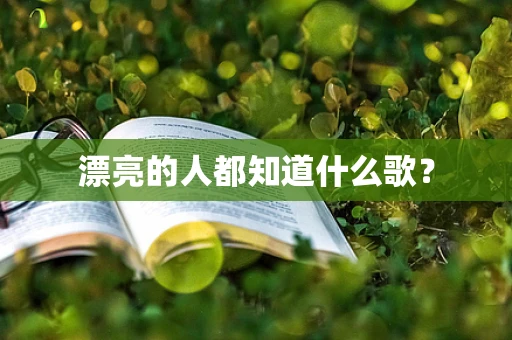 漂亮的人都知道什么歌？