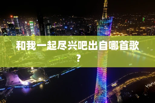 和我一起尽兴吧出自哪首歌？