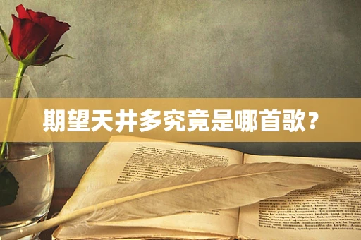 期望天井多究竟是哪首歌？