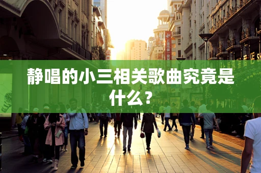 静唱的小三相关歌曲究竟是什么？
