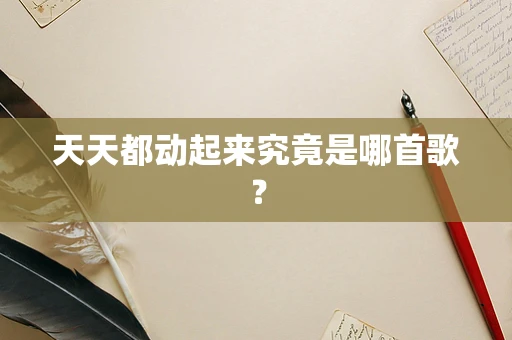 天天都动起来究竟是哪首歌？