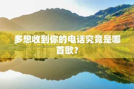 多想收到你的电话究竟是哪首歌？