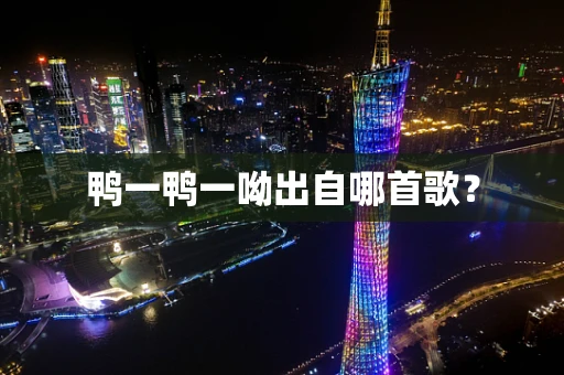 鸭一鸭一呦出自哪首歌？
