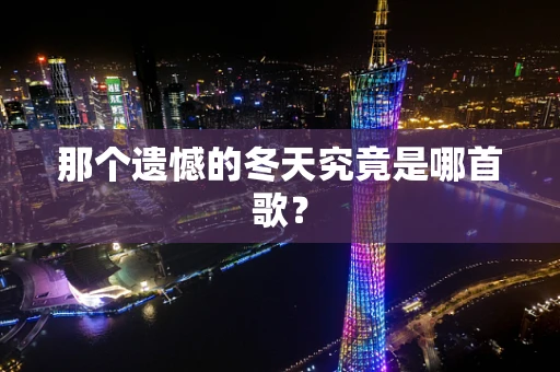 那个遗憾的冬天究竟是哪首歌？