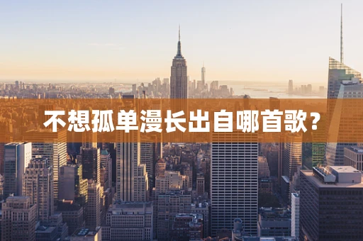 不想孤单漫长出自哪首歌？