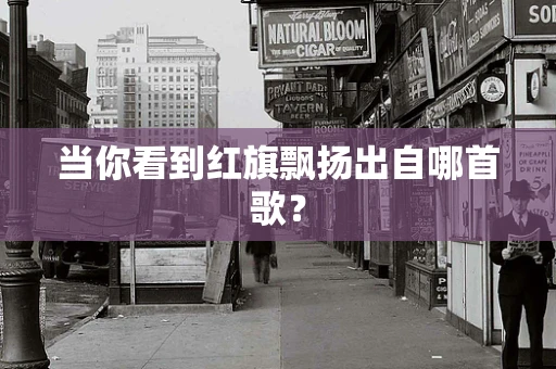 当你看到红旗飘扬出自哪首歌？