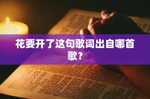 花要开了这句歌词出自哪首歌？