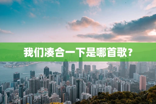 我们凑合一下是哪首歌？