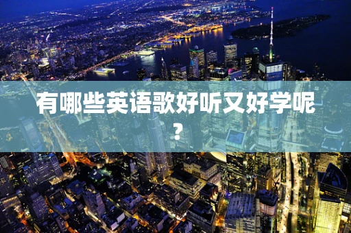 有哪些英语歌好听又好学呢？
