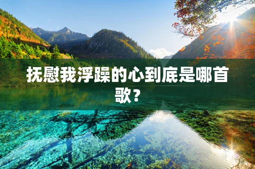 抚慰我浮躁的心到底是哪首歌？