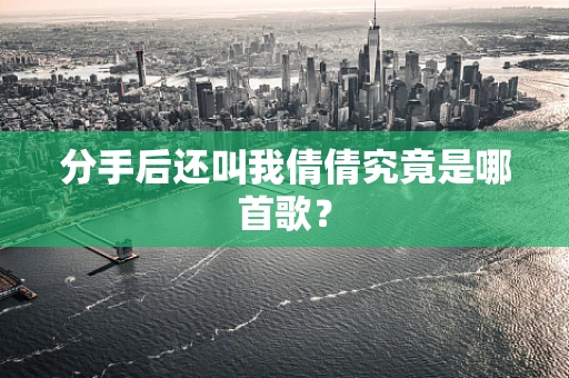 分手后还叫我倩倩究竟是哪首歌？