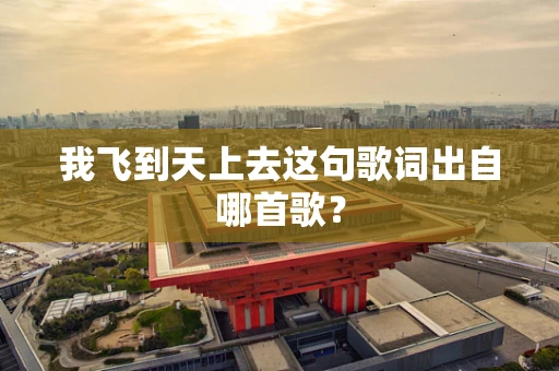 我飞到天上去这句歌词出自哪首歌？