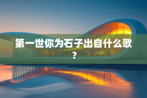 第一世你为石子出自什么歌？
