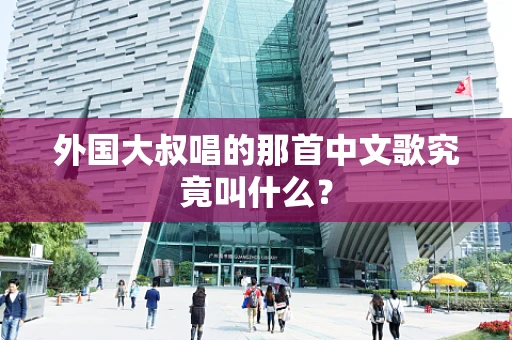 外国大叔唱的那首中文歌究竟叫什么？
