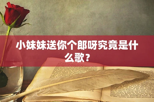 小妹妹送你个郎呀究竟是什么歌？