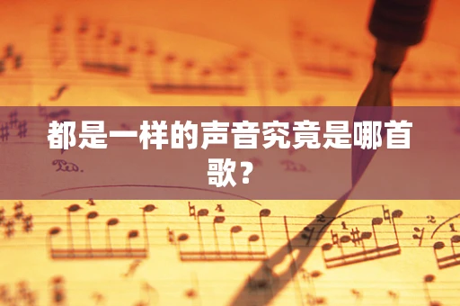 都是一样的声音究竟是哪首歌？
