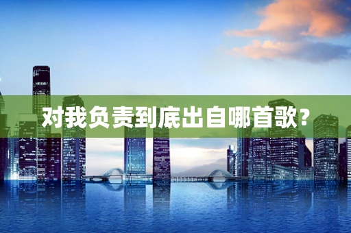 对我负责到底出自哪首歌？