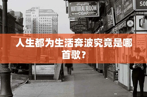 人生都为生活奔波究竟是哪首歌？