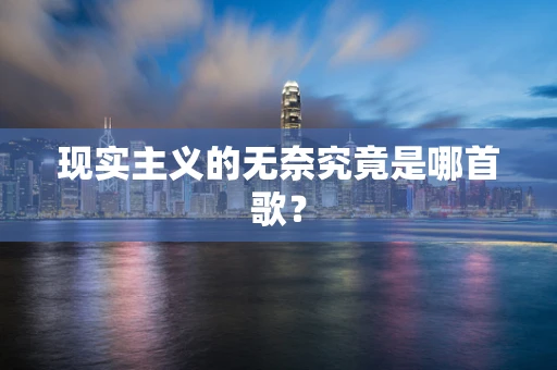 现实主义的无奈究竟是哪首歌？