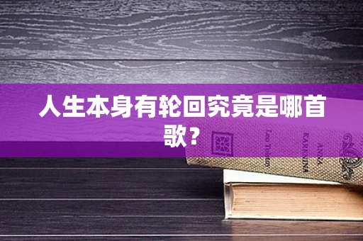 人生本身有轮回究竟是哪首歌？