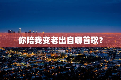 你陪我变老出自哪首歌？