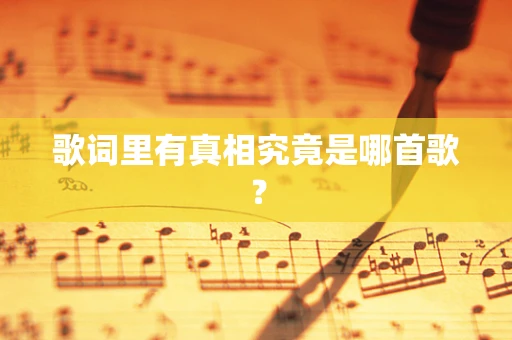 歌词里有真相究竟是哪首歌？