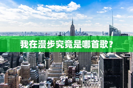 我在漫步究竟是哪首歌？