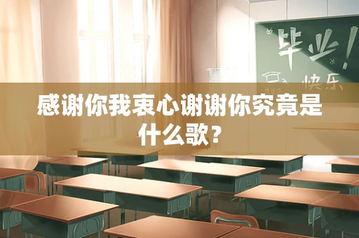感谢你我衷心谢谢你究竟是什么歌？