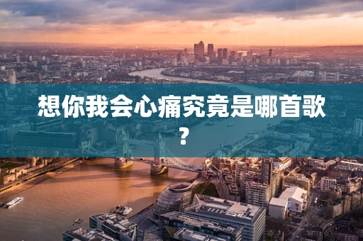 想你我会心痛究竟是哪首歌？