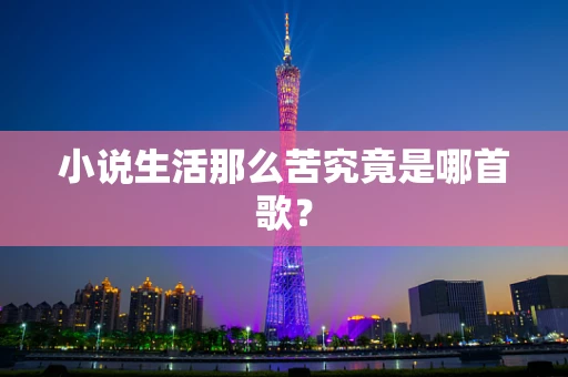 小说生活那么苦究竟是哪首歌？