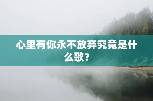心里有你永不放弃究竟是什么歌？