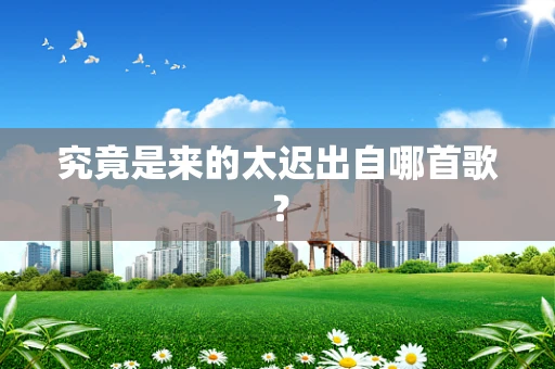 究竟是来的太迟出自哪首歌？