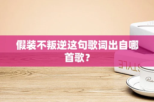 假装不叛逆这句歌词出自哪首歌？