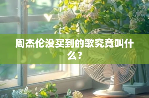 周杰伦没买到的歌究竟叫什么？