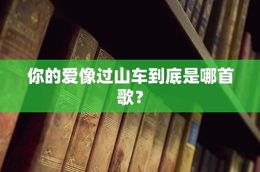 你的爱像过山车到底是哪首歌？