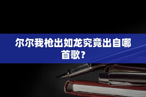 尔尔我枪出如龙究竟出自哪首歌？