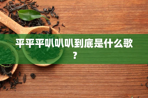 平平平叭叭叭到底是什么歌？