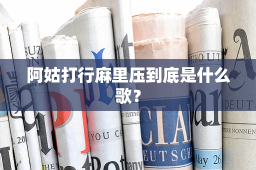阿姑打行麻里压到底是什么歌？