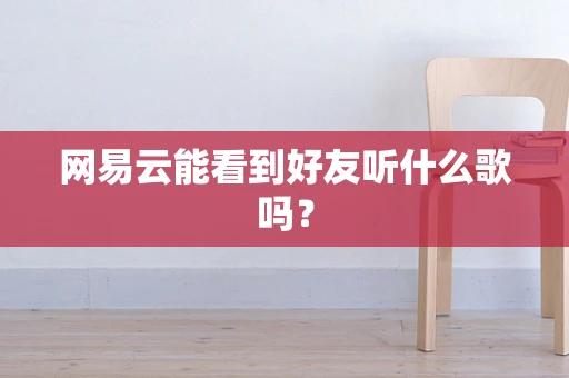 网易云能看到好友听什么歌吗？