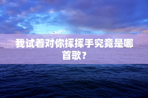 我试着对你挥挥手究竟是哪首歌？